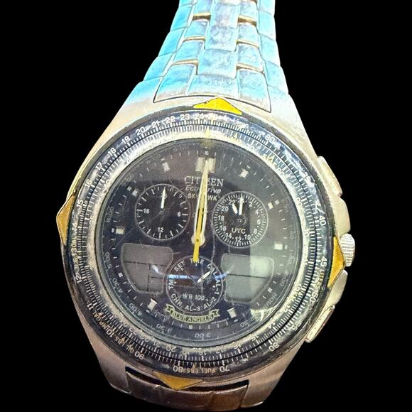 Citizen Eco-Drive Skyhawk C650-T000959 HST Ana-Digi Men\'s Wristwatch Blue Angels main image 5